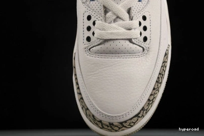 Hyperoad WHITE RETRO 3 “UNC” JORDAN AIR 0829